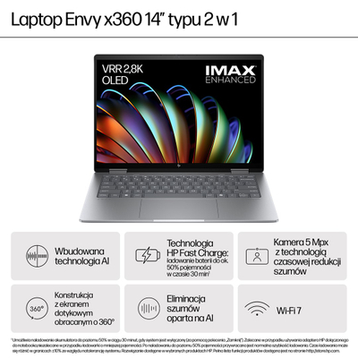 Лаптоп 2 во 1 HP A58SHEA, Ryzen 5, 16GB RAM, темно сива