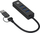 Adapter rrjeti Conceptronic DONN07BA, USB 3.0 në Gigabit Ethernet, 3 porta USB, i zi