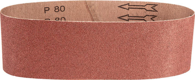 Rrip zmerile GRAPHITE Endless, 75 x 533 mm, K80, set 3 copë