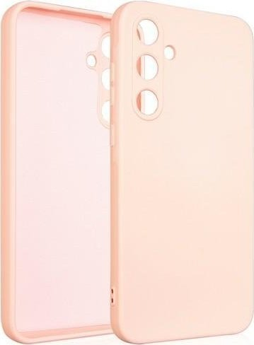 Kuti mbrojtëse Beline Silicone për Samsung Galaxy A35 A356, silikon i butë e fleksibël, për karikim pa tela, rozë gold