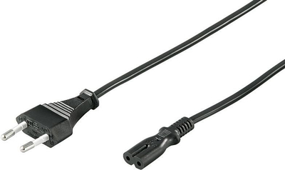Kabllo rryme Goobay euro 2 pin, 1.8m, i zi