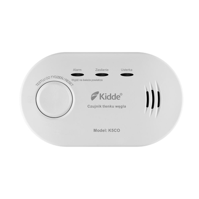 Detektor monoksidi karboni Kidde K5CO, sensor elektrokimik, jetëgjatësi 10 vite, me bateri