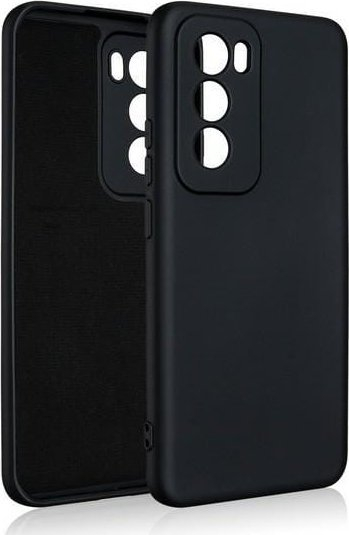 Futrollë silikoni Beline për Oppo Reno 12 5G, mbrojtëse, e zezë