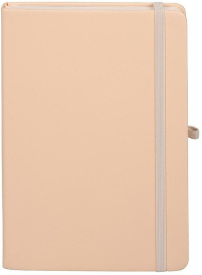 Bllok shënimesh Beige Index A5, kapak eco leather, faqe të vijuara, ngjyrë bezhë
