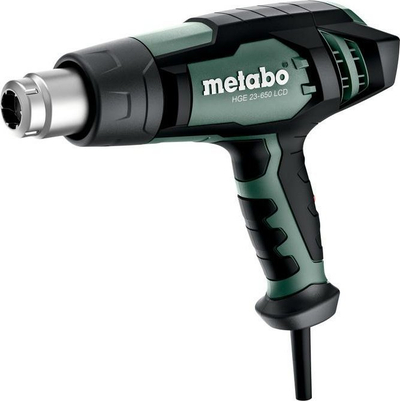 Pistoletë ajri të nxehtë Metabo HGE 23-650 LCD, 2300W, rregullim temperature, jeshile e zezë