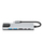Адаптер USB C Tech-Protect HB02, хаб 6 во 1, HDMI 4K, RJ45, сиво сребрен