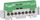 Bllok terminal Legrand IP2x Z8, 8 porte, i gjelbër