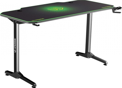 Tavolinë Ultradesk Frag, e zezë / gjelbër
