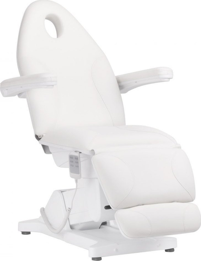 Karrige elektrike kozmetike Sillon Basic 3 Actuators, 3 motorë, me pult dore, e bardhë