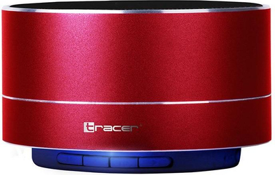 Блутоут звучник Tracer Stream V2, 3W, со MicroSD, црвен
