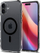 Mbrojtëse telefoni Spigen Ultra Hybrid MagSafe, për iPhone 16 Plus, transparente, kornizë e zezë