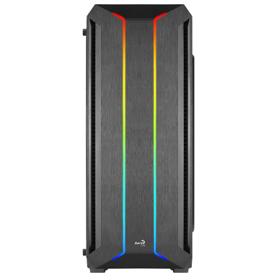 Kutia kompjuterike Aerocool Skyline ARGB, Mid Tower, panel anësor akrilik, e zezë