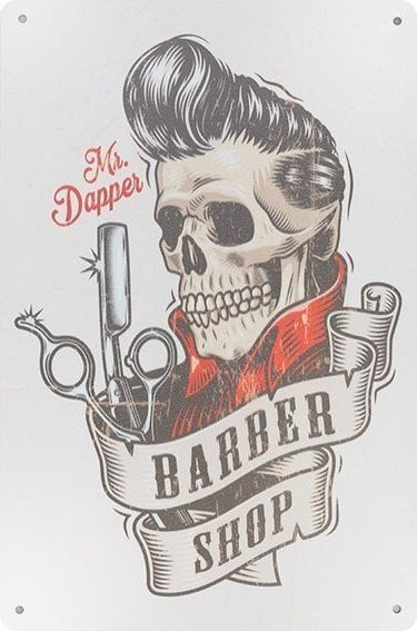 Plaketë dekorative Mr Dapper B023, metal, 20x30.5cm, shumëngjyrëshe