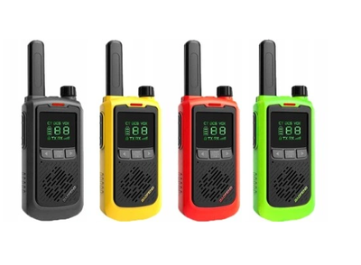 Radiolidhje Baofeng BF-T17, set 2 copë, bateri 1800mAh, e verdhë