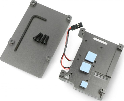 Метално куќиште JustPi за Raspberry Pi 4B DNG-16012, со 2 вентилатори