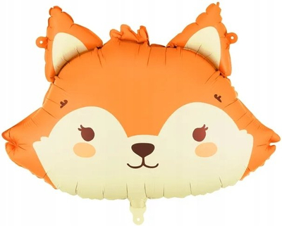 Balon folie Party Deco formë koke dhelpre, 57x42 cm, portokalli