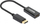 Adapter DisplayPort në HDMI Manhattan, 4K 60Hz, aktiv, 15cm, i zi