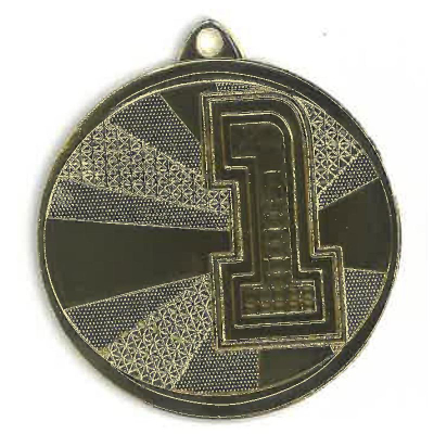 Medalje çeliku Tryumf MMC29050, 5cm, vend i parë, ngjyrë ari