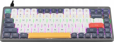 Tastierë TRACER FINA 84, mekanike Outemu Red, RGB, gri