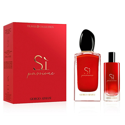 Set eau de parfum 100 ml + eau de parfum 15 ml Armani Sì Passione