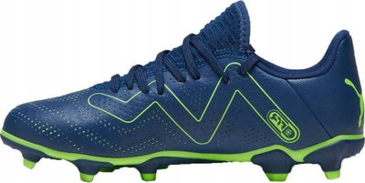 Këpucë futbolli Puma Future Play FG AG Jr 107388 03, për kalamaj, nr 32.5, blu me jeshile