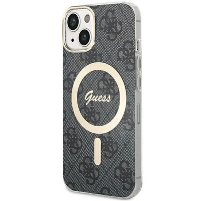 Kapak telefoni Guess GUHMP15MH4STK, për iPhone 15 Plus 14 Plus 6.7", i zi
