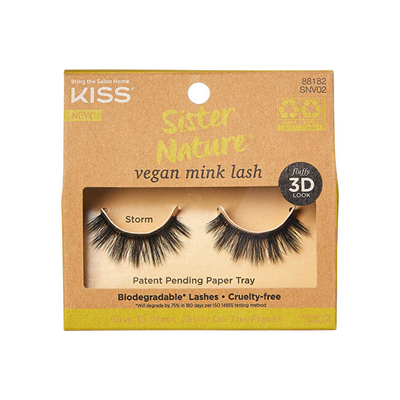Qerpikë artificialë KISS Sister Nature Vegan Mink - Storm