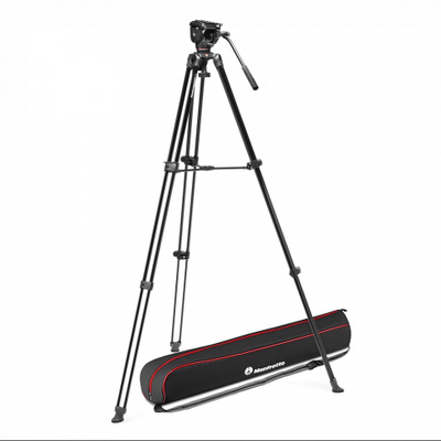 Tripod video Manfrotto 500X, alumin, kokë fluide