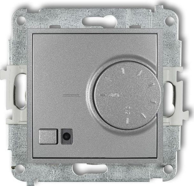 Електронски термостат за ѕид Karlik MINI 7MRT-2, 5-40°C, 3200W, металик сребрен