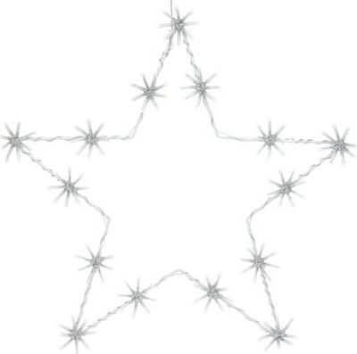 Dekor dritash LED Star Trading Outdoor Lighted Wall Star, 120 LED, 50 cm, dritë e bardhë e ngrohtë