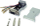 Adapter DB9 në RJ45, 8 bërthama 8P8C, metalik, argjendtë