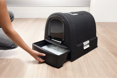 Curver Покриена Кутија за Мачкино Тоалет, Anthracite