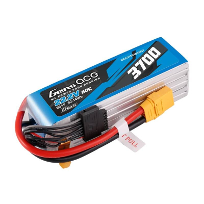 Bateri LiPo Gens Ace G-Tech 3700mAh, 22.2V 60C 6S1P, XT90