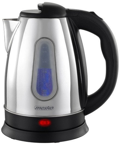Ibrik elektrik metalik, 1.8L, çelik inox, argjendtë