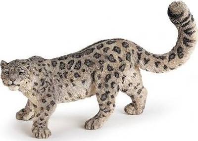 Figurë lodër Papo Wild Animal Kingdom Snow Leopard, PVC, shumëngjyrëshe