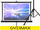 Екран за проектор Overmax Screen, 60\", пренослив, бел