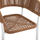 Kolltuk alumini Eulo 55,5x63,5x78Hcm (HM5783.12), bardhë/ bezhë