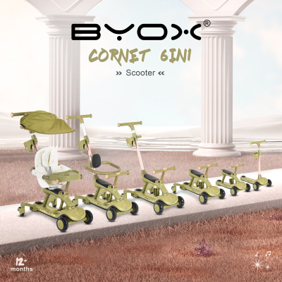 Skuter Byox Cornet 6-në-1, i gjelbër