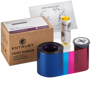 Ribon me ngjyra Entrust 525100-001 YMCKT, 250 printime, për printer kartelash