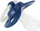 Biberon silikoni NUK Signature Night, 6–18 muaj, set 2 copa, i bardhë dhe blu