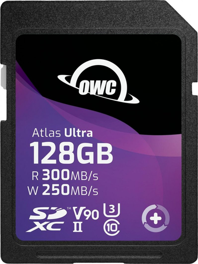 Kartë SDXC OWC Atlas Ultra 128GB, Class 10 UHS II U3 V90, e zezë
