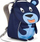 Çantë shpine për kalamaj Affenzahn Bobo Bear, me arush, stof, blu