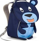 Çantë shpine për kalamaj Affenzahn Bobo Bear, me arush, stof, blu