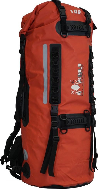 Çantë shpine që s’e merr uji Amphibious Sherpa, 100L, e kuqe