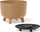 Vazo lulesh Prosperplast Gracia Standard Eco Wood DGRL400W, plastike, pamje dru natyral, e kafe