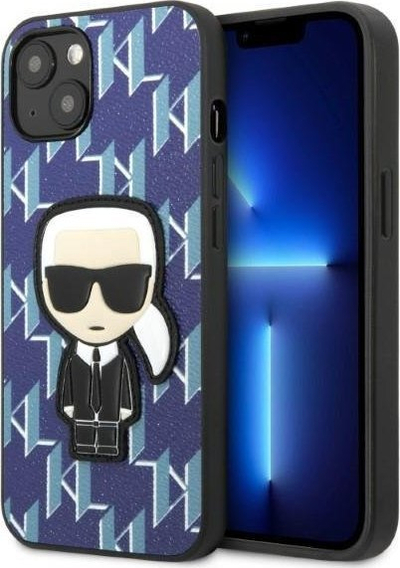 Mbulesë telefoni Karl Lagerfeld KLHCP13MPMNIKBL, për iPhone 13, hardcase, blu