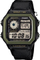 Ora digjitale Casio Youth Series AE1200WHB 1B World Time, mban ujë deri në 100m, me rrip prej pëlhure, e zezë