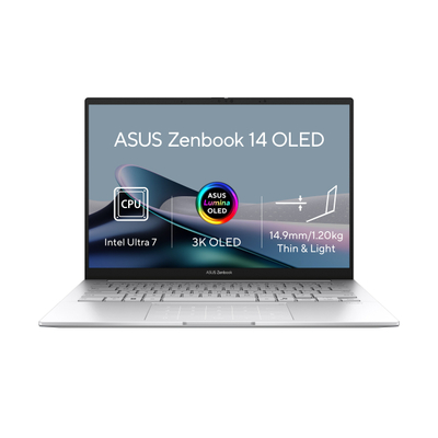 Laptop ASUS Zenbook 14 OLED (UX3405), 14\", Intel Core Ultra 7, 32GB RAM, 1TB SSD, Intel Arc 140T, i bardhë