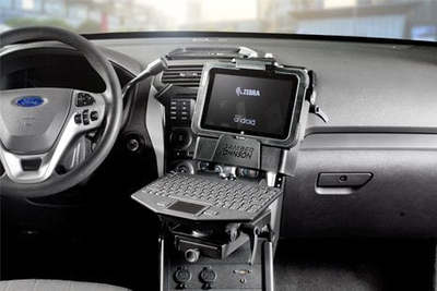 Komplet montimi për tablet Gamber-Johnson 7160-0860-00, për Zebra ET50 ET55 10", çelik dhe kompozit, i zi