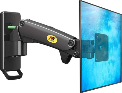 Mbajtëse muri për monitor NB F120B, 17"-27", rrotulluese, e zezë